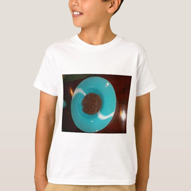 T-shirt Touch of the Sea : A Cyan Bowl of Coffee (Devant)