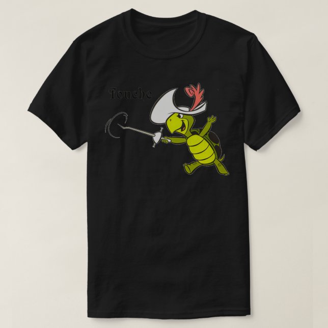 T-shirt Touch Turtle green (Design devant)
