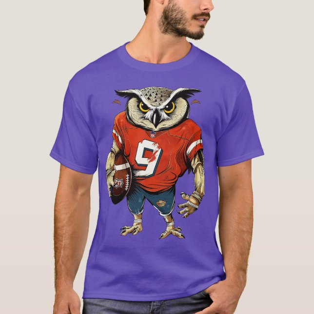 T-shirt Touchdown de la chouette américaine (Devant)