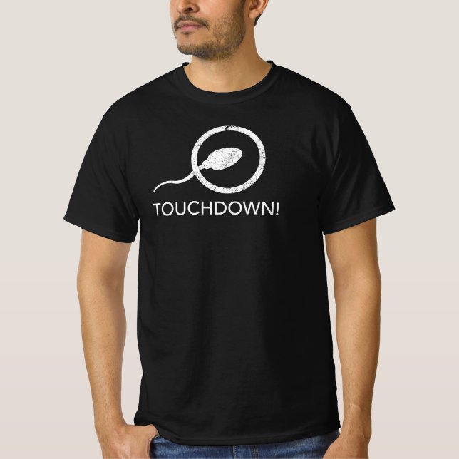 T-shirt Touchdown - Drôle Football Sport De Baseball (Devant)