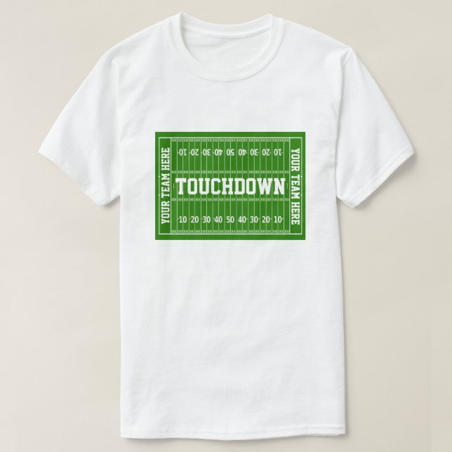 T-shirt Touchdown du football votre texte (Design devant)