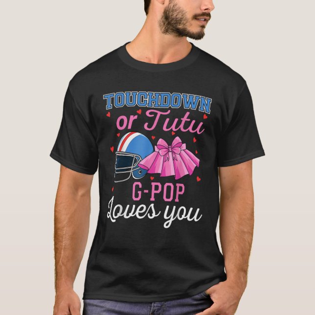T-shirt Touchdown ou Tutu G Pop vous aime Football BabySho (Devant)