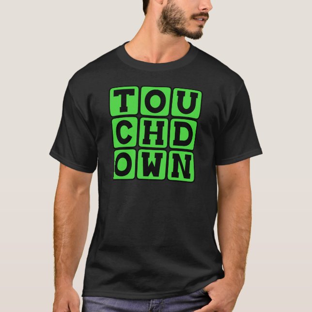 T-shirt Touchdown, Score de football (Devant)