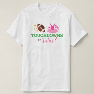 T-shirt Touchdowns ou Tutus Genre Reveal