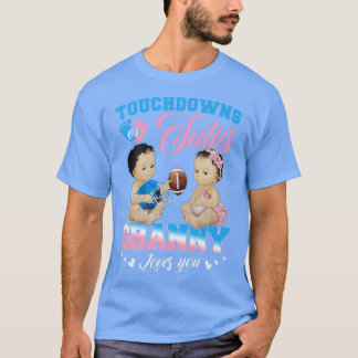 T-shirt Touchdowns ou Tutus Granny t'aime Révélation de ge