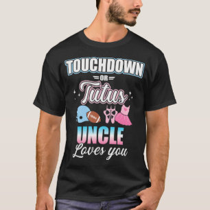 T-shirt Touchdowts De Révélation De Sexe Ou Correspondance