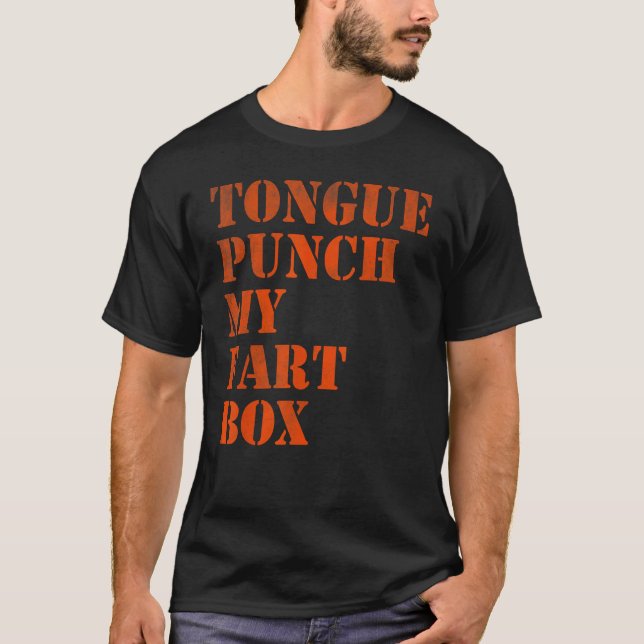 T-shirt Touche de langue mon panier (Devant)