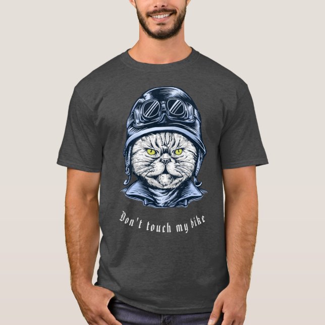 T-shirt Touche pas à ma moto (Devant)