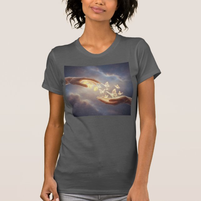 T-shirt Toucher Divin — Transformation Dorée (Devant)