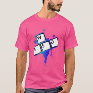 T-shirt Touches de clavier WASD Cadeau drôle pour les amat