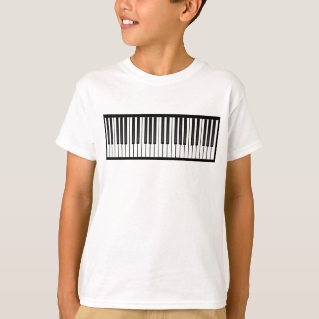 T-shirt Touches de piano (Devant)