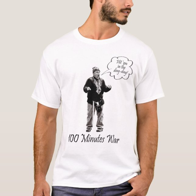 T-shirt Touchez-les dans la ding ding 100 minutes tee (Devant)