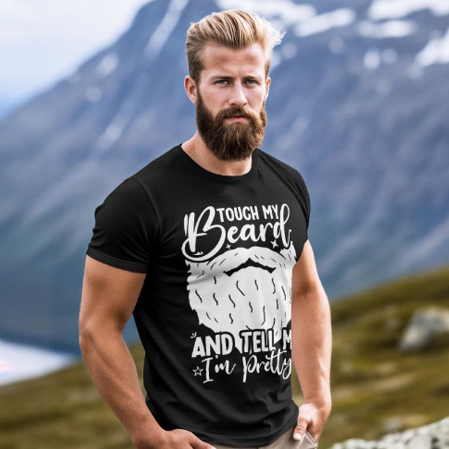 T-shirt Touchez ma barbe Joli papa drôle Père Sarcastique (Créateur téléchargé)