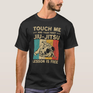 T-shirt Touchez-Moi Et Votre Première Leçon Est Libre Brés