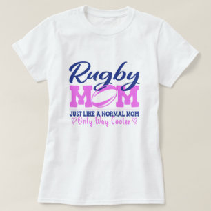 T-shirt Tough Crazy Rugby Maman, Maman Amant Rugby Cadeau 