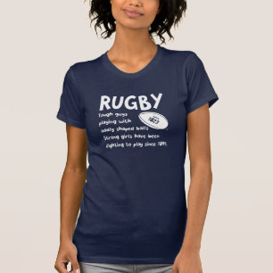 T-shirt Tough Guys Strong Girls Débardeur de rugby humoris