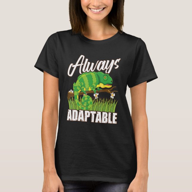 T-shirt Toujours Adaptable Comme Un Herpetol De Reptile Ch (Devant)