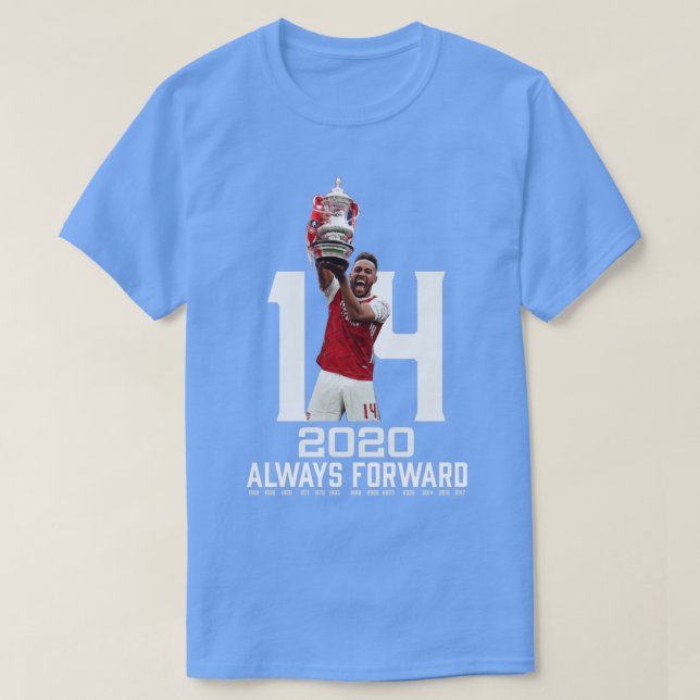 T-shirt Toujours avancer 14 titres de coupe FA Arsenal (Design devant)