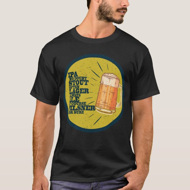 T-shirt Toujours bière (Devant)