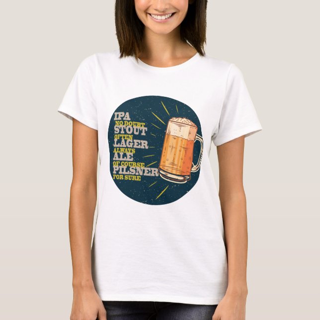 T-shirt Toujours bière (Devant)