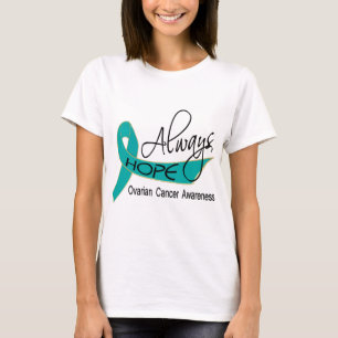 T-shirt Toujours Cancer ovarien d'espoir