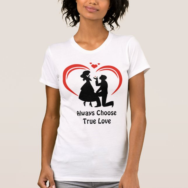 T-shirt Toujours choisir l'amour vrai - Freefit Naturellem (Devant)