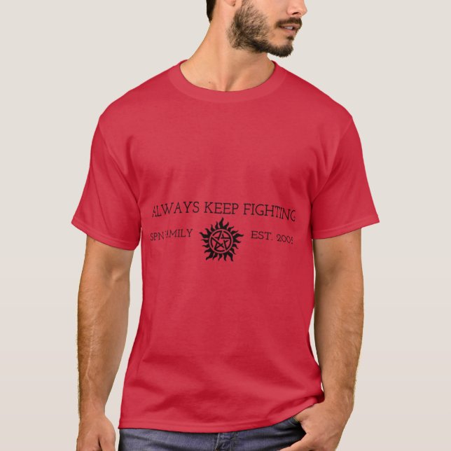 T-shirt Toujours Continuer à Se Battre (Devant)