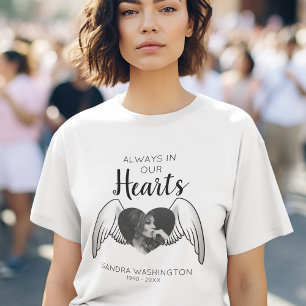 T-shirt Toujours dans nos coeurs  Angel Wing  Mémorial pho