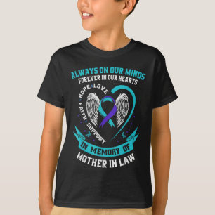 T-shirt Toujours Dans Nos Coeurs Mère En Droit Suicide Lau