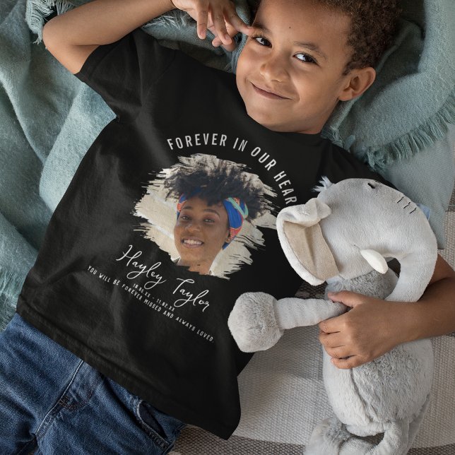 T-shirt Toujours dans nos coeurs | Photo en effet brossé (Créateur téléchargé)