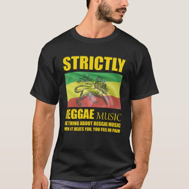 T-shirt Toujours Écouter La Musique Reggae Rastafarian (Devant)