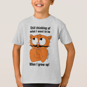 T-shirt Toujours en train de penser à ce que je veux être