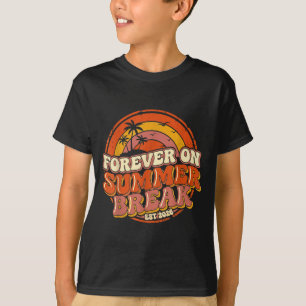T-shirt Toujours en vacances d'été 2026 plage rétro
