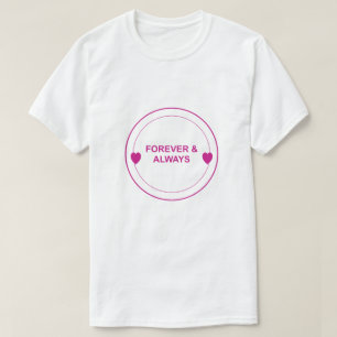 T-shirt Toujours et à Jamais – Typographie d'Amour Intempo