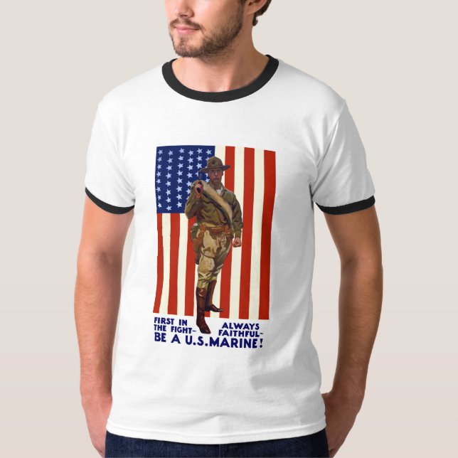 T-shirt Toujours fidèle -- Soyez une marine des États-Unis (Devant)