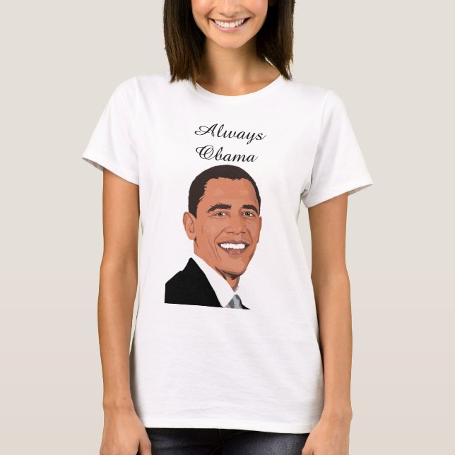 T-shirt Toujours la chemise Obama (Devant)