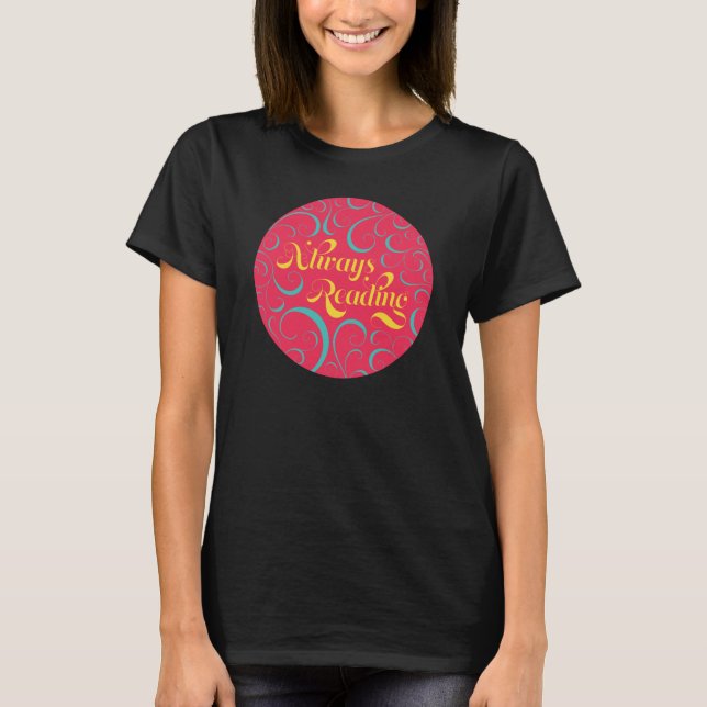 T-shirt Toujours lire | Bleu rose vif Jaune & Fils (Devant)