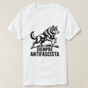 T-shirt Toujours Loup Antifasciste Paquet Anti Fascisme de