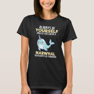 T-shirt Toujours Narwhal À Moins De Filles Narwhal Jeunes