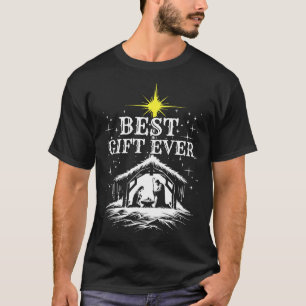 T-shirt Toujours Noël Jésus Scène de la Nativité Chrétien