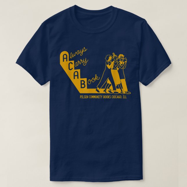T-shirt Toujours Porter Un Livre Pilsen Community Books Ch (Design devant)