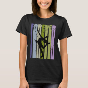 T-shirt Toujours Rétro Patinage sur glace Motivationnel C