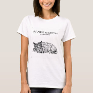 T-shirt Toujours un œil ouvert chez le Terrier Écossais