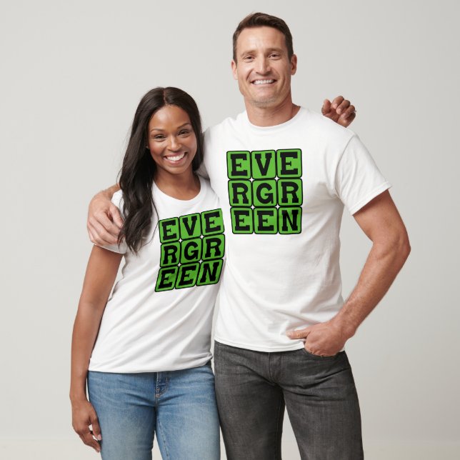 T-shirt Toujours vert, feuilles toute l'année (Unisexe)