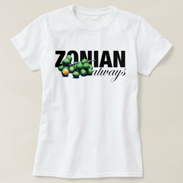 T-shirt Toujours zonien avec des grenouilles (Design devant)