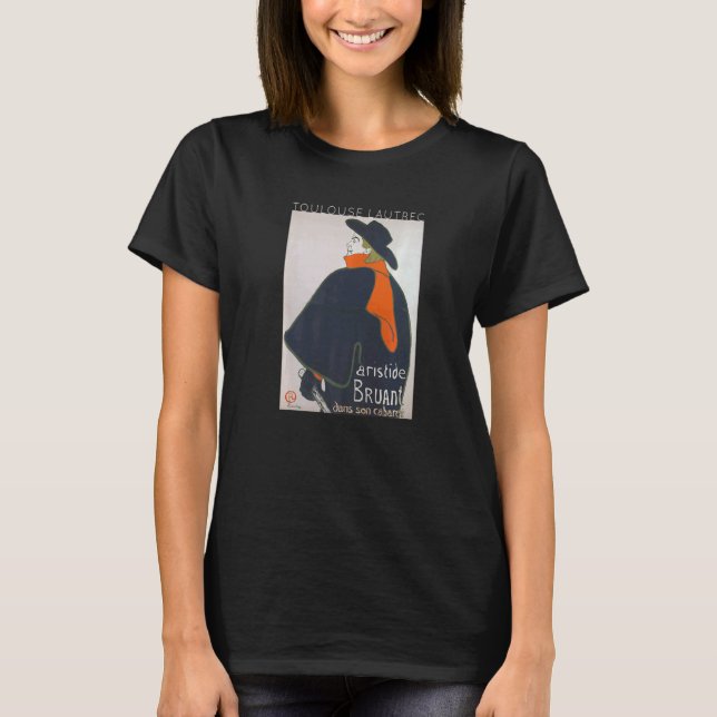 T-shirt Toulouse Lautrec Aristide Bruant Dans Son Cabaret (Devant)