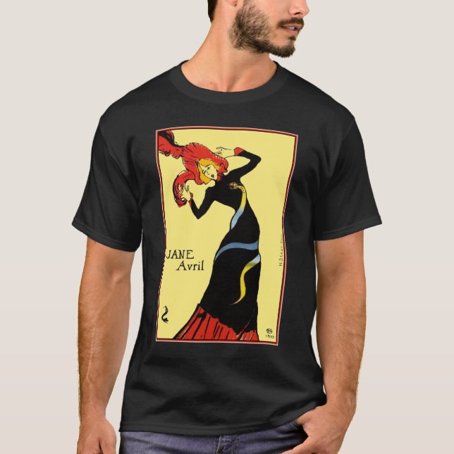 T-shirt : Toulouse-Lautrec - Jane Avril (Devant)