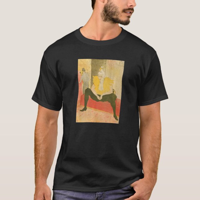 T-shirt Toulouse Lautrec Le Clowness assis 2 (Devant)