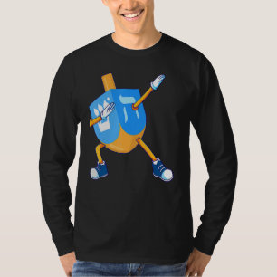 T-shirt Toupie dreidel Hanukka Danse Chanukah Enfants Fill