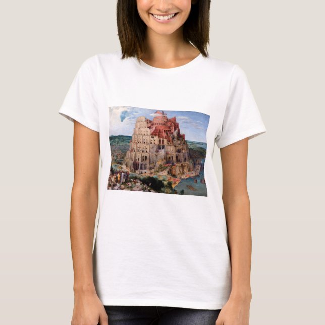 T-shirt Tour de Babel, Pieter Bruegel l'Ancien, 1563 (Devant)